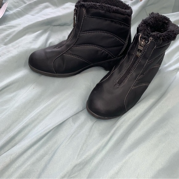 Sporto Zelda2 Black Faux Fur Lined Waterproof Ankle Boots size 7M - Picture 2 of 12